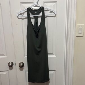 ALO Yoga Forest Green Tank Dress
